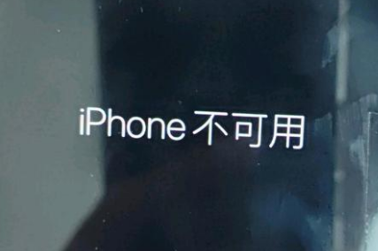 正安苹果服务网点分享锁屏界面显示“iPhone 不可用”如何解决 